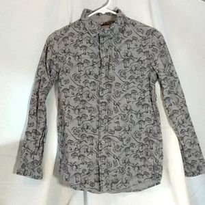Cat & Jack button up dinosaur shirt
